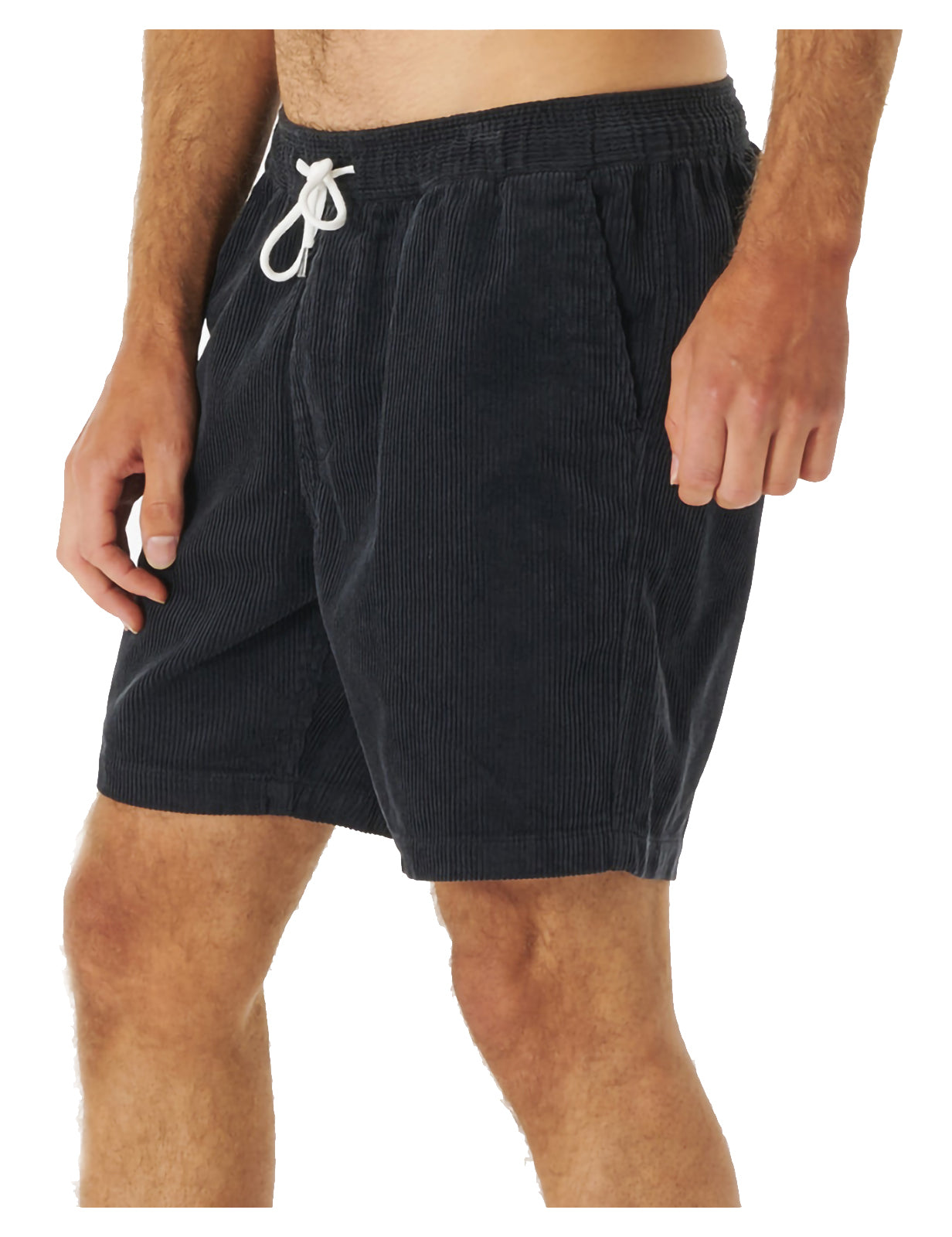 Rip Curl Surf Revival Cord Volley Shorts in Washed Black