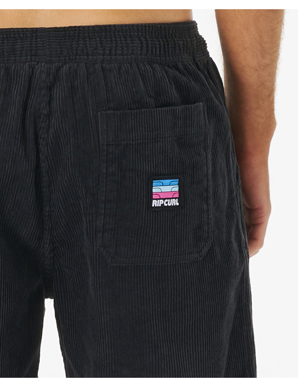 Rip Curl Surf Revival Cord Volley Shorts in Washed Black