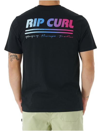 Rip Curl Surf Revival Decal Short Sleeve T-Shirt in Black