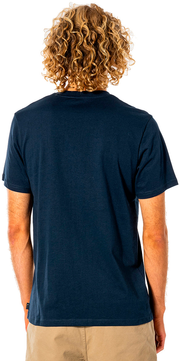 Rip Curl Surf Revival Decal Short Sleeve T-Shirt in Navy