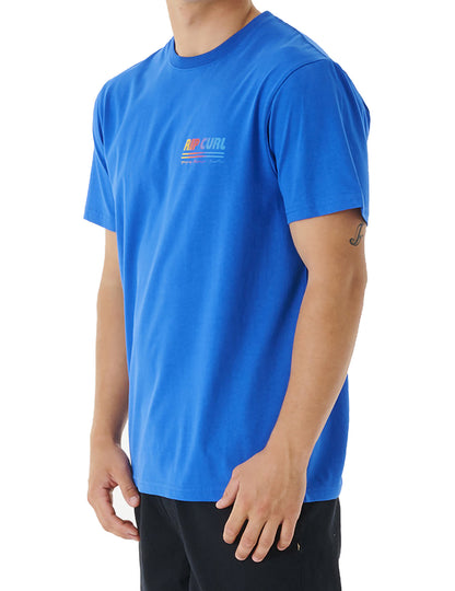 Rip Curl Surf Revival Decal Sleeveless T-Shirt in Retro Blue