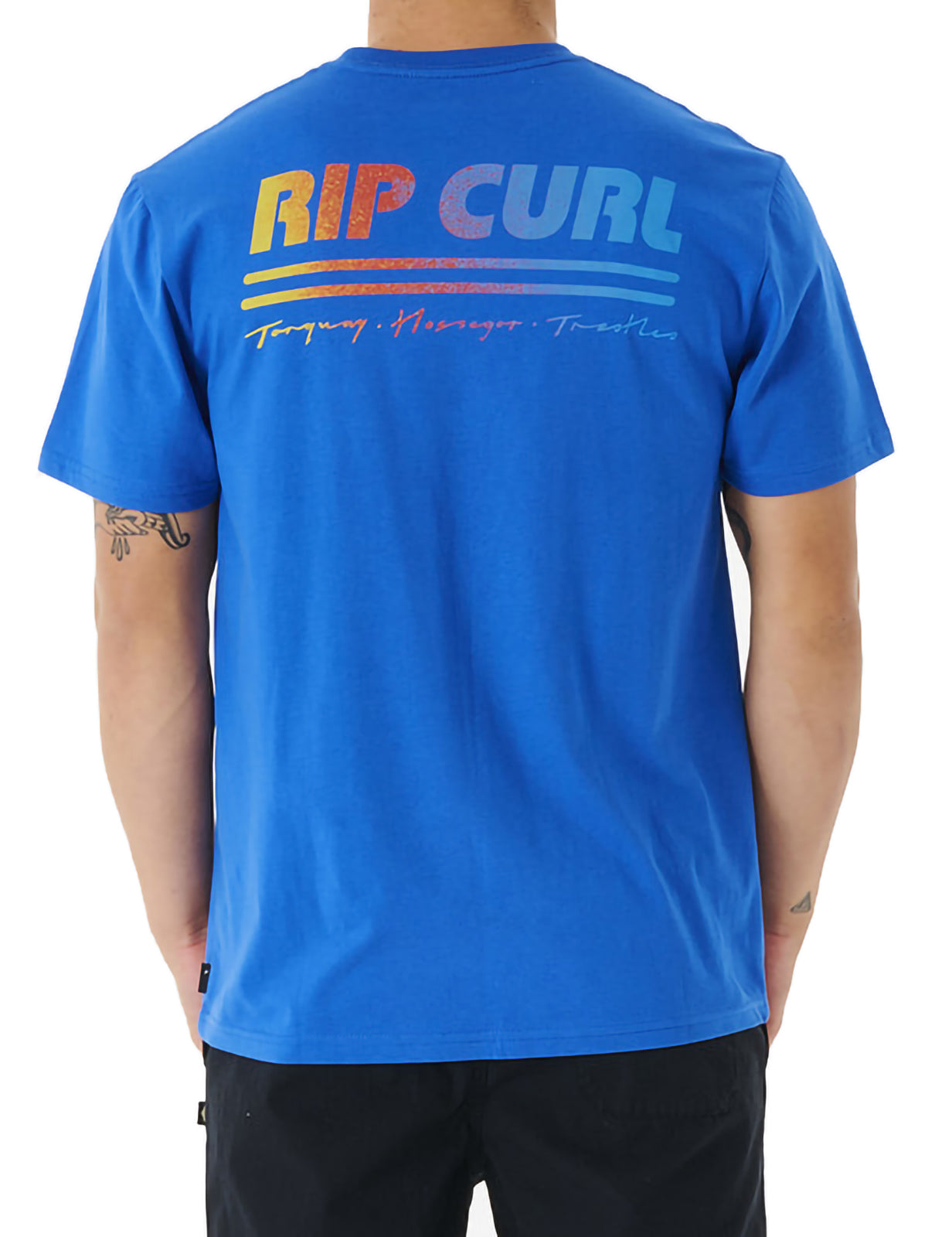 Rip Curl Surf Revival Decal Sleeveless T-Shirt in Retro Blue