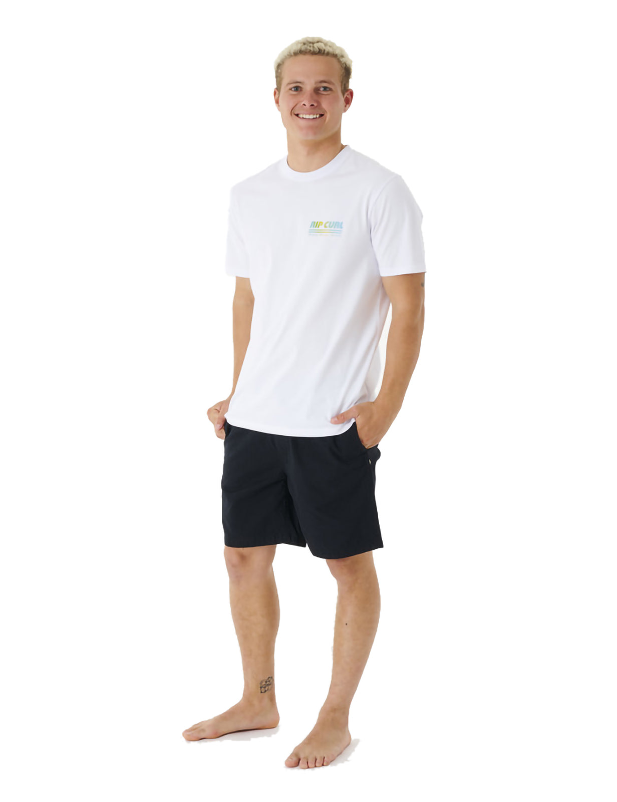 Rip Curl Surf Revival Decal Sleeveless T-Shirt in White