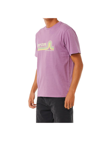 Rip Curl – Surf Revival – Mumma – Kurzärmliges T-Shirt in Staubviolett