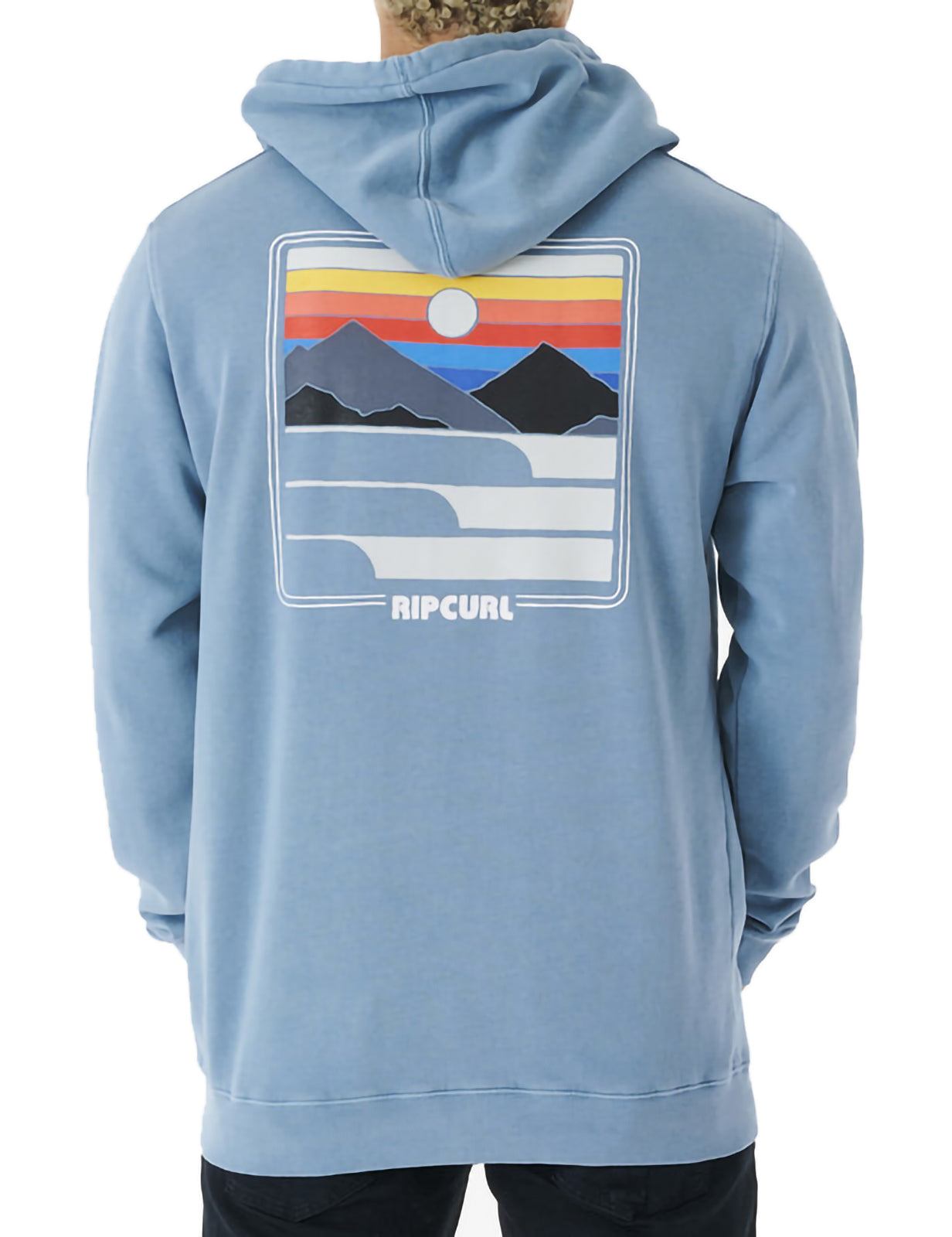 Rip Curl Surf Revival Pullover Hoody in Dusty Blue