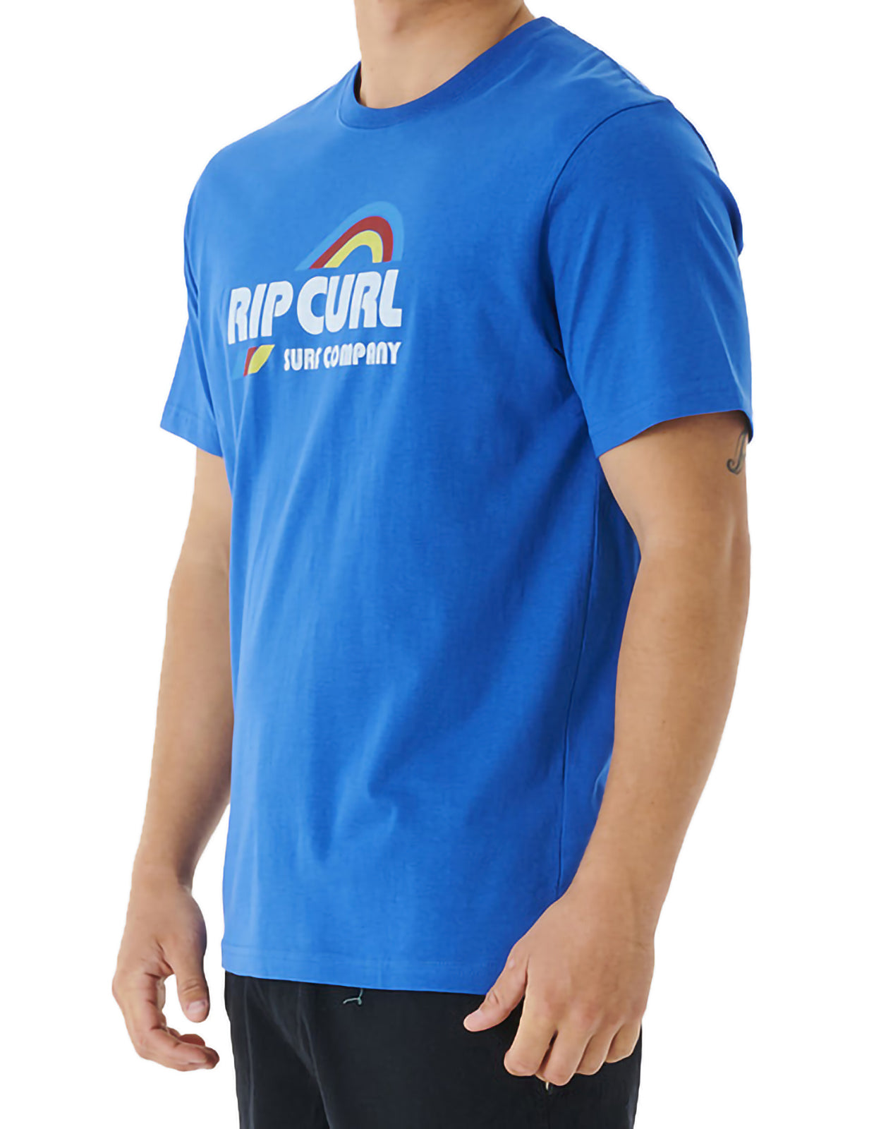 Rip Curl – Surf Revival – Waving – Kurzärmliges T-Shirt in Retro-Blau