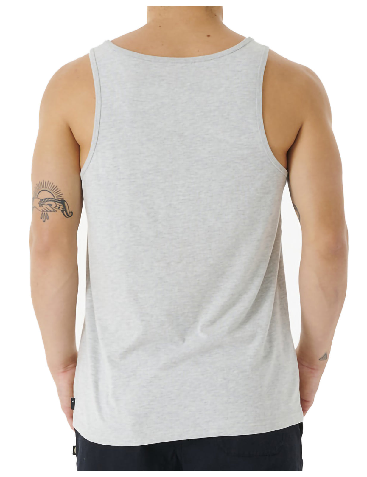 Rip Curl Surf Revival Waving Sleeveless T-Shirt in Grey Marle