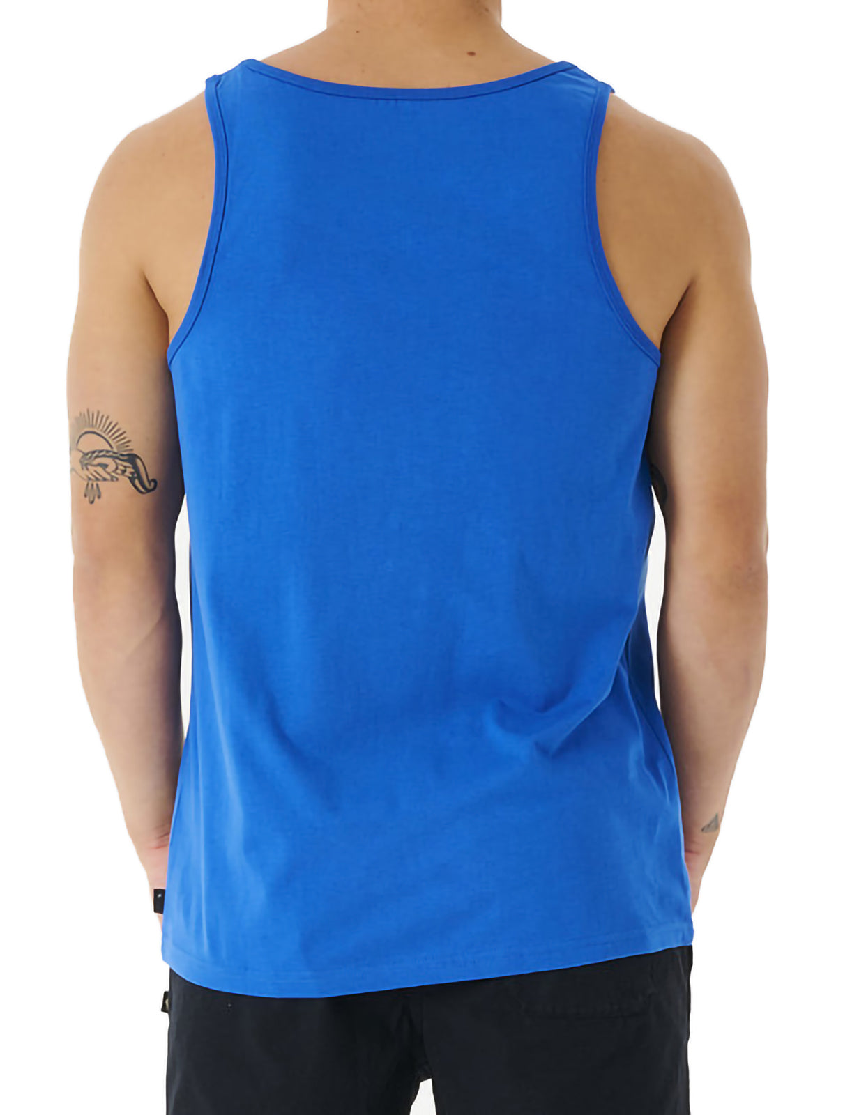 Rip Curl Surf Revival Waving Sleeveless T-Shirt in Retro Blue