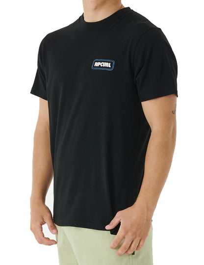 Rip Curl Surf Revivial Sunset Short Sleeve T-Shirt in Black