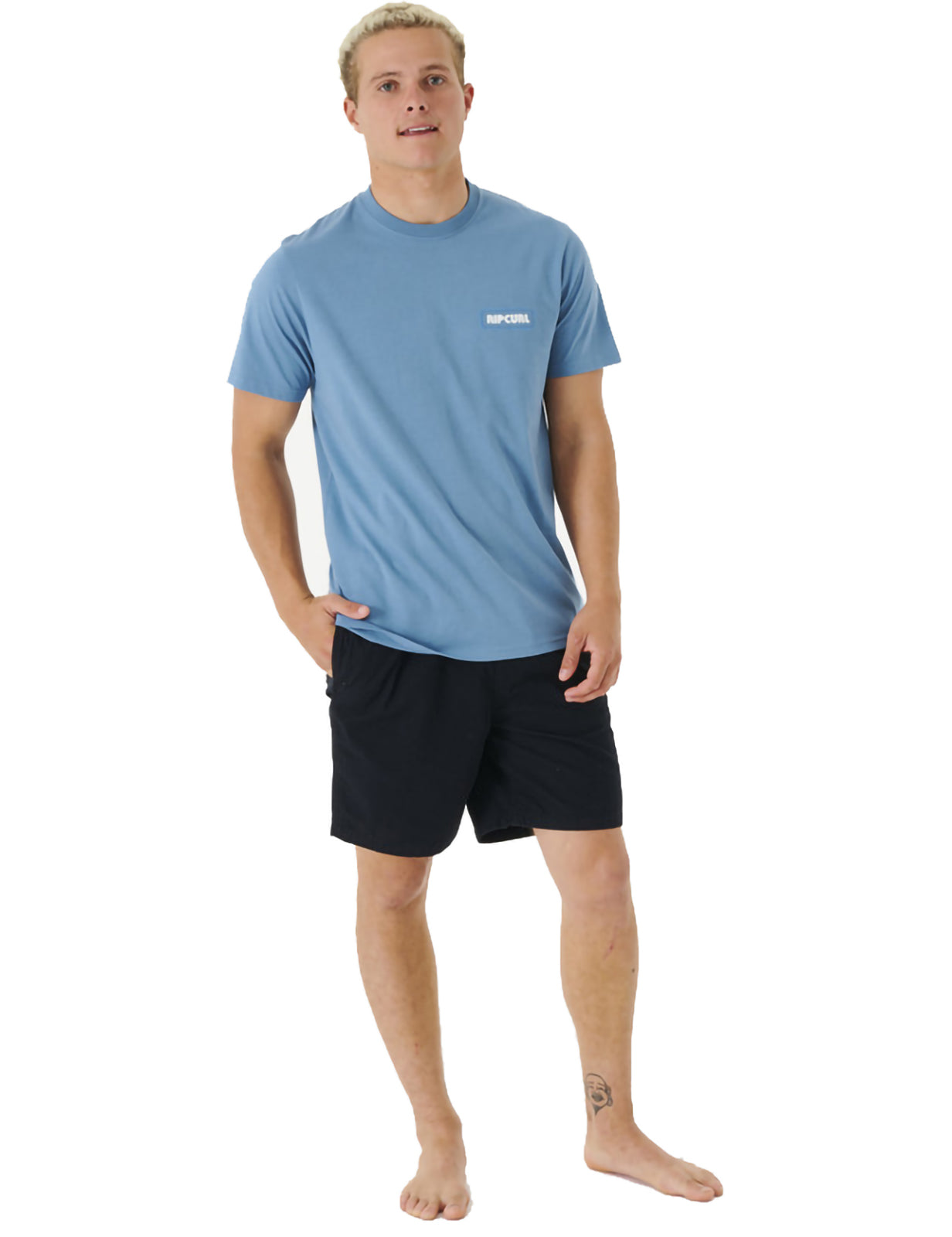 Rip Curl Surf Revivial Sunset Short Sleeve T-Shirt in Dusty Blue