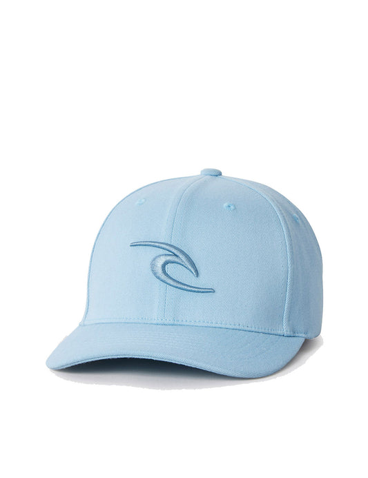 Rip Curl Tepan Flexfit Curved Peak Cap in Dusty Blue