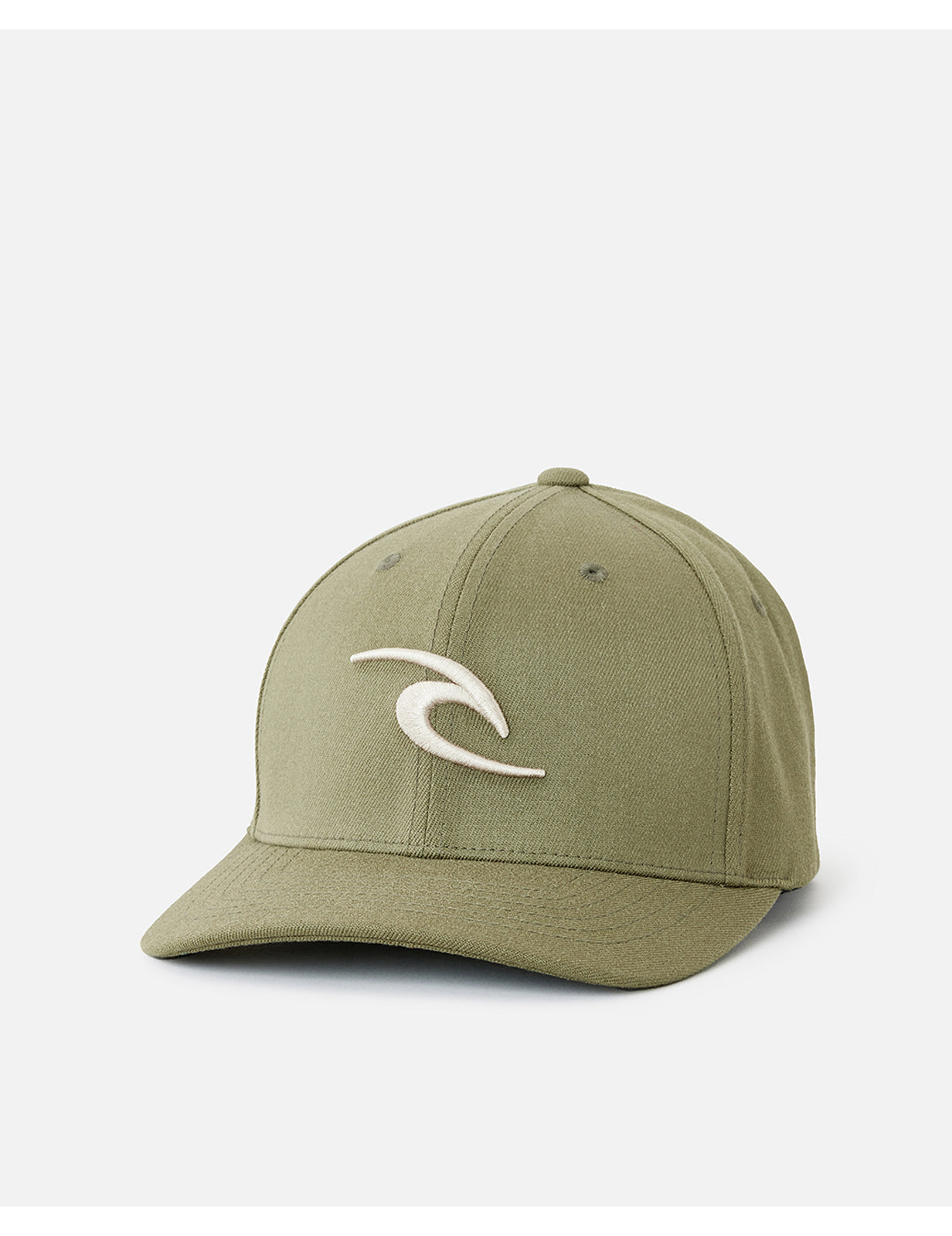 Rip Curl Tepan Flexfit Curved Peak Cap in Dusty Olive