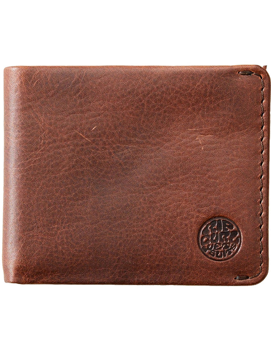 Rip Curl Texas RFID All Day Leather Wallet in Brown