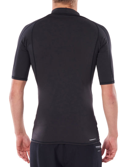 Rip Curl Thermopro Short Sleeve Rash Vest in Black