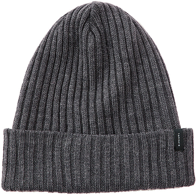 Rip Curl Tomoz Reg Beanie in Dark Grey Marle