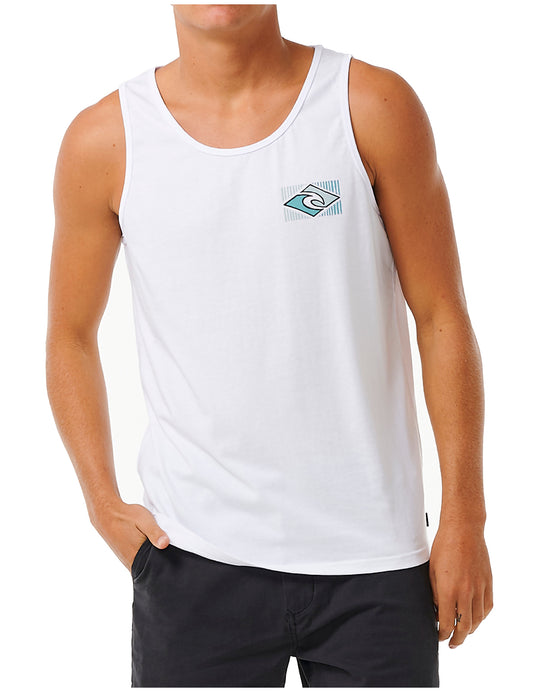 Rip Curl Traditions Sleeveless T-Shirt in Optical White