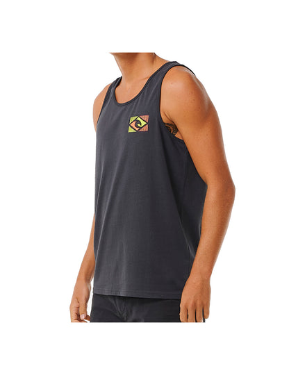 Rip Curl Traditions Sleeveless T-Shirt in Washed Black