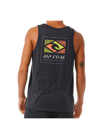 Rip Curl Traditions Sleeveless T-Shirt in Washed Black