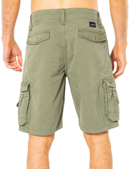 Rip Curl Trail Cargo Shorts in Mid Green