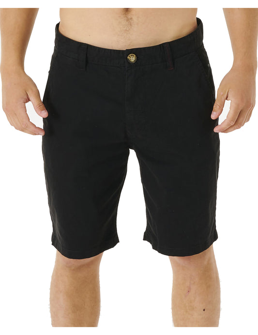 Rip Curl Travellers Chino Shorts in Black