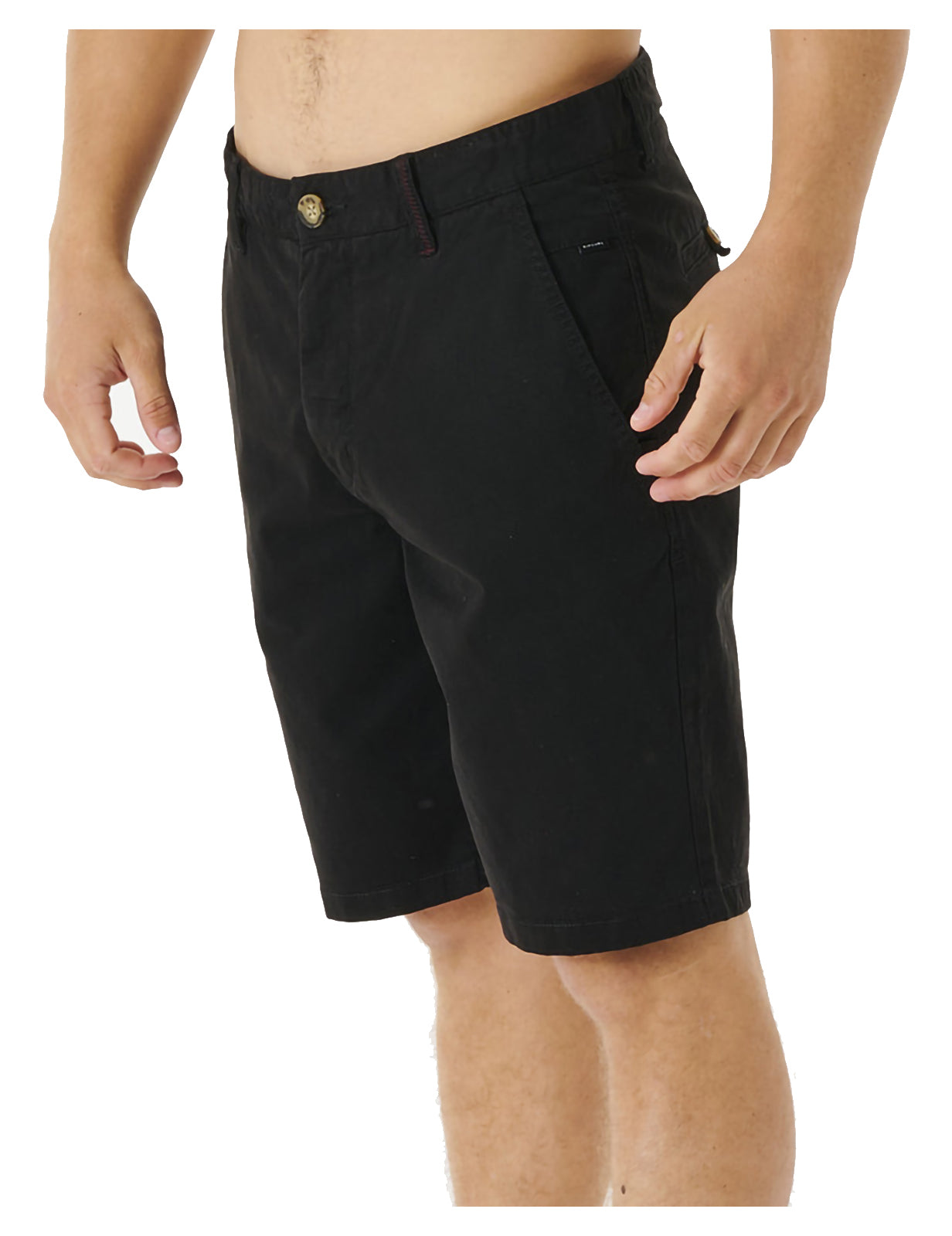 Rip Curl Travellers Chino Shorts in Black