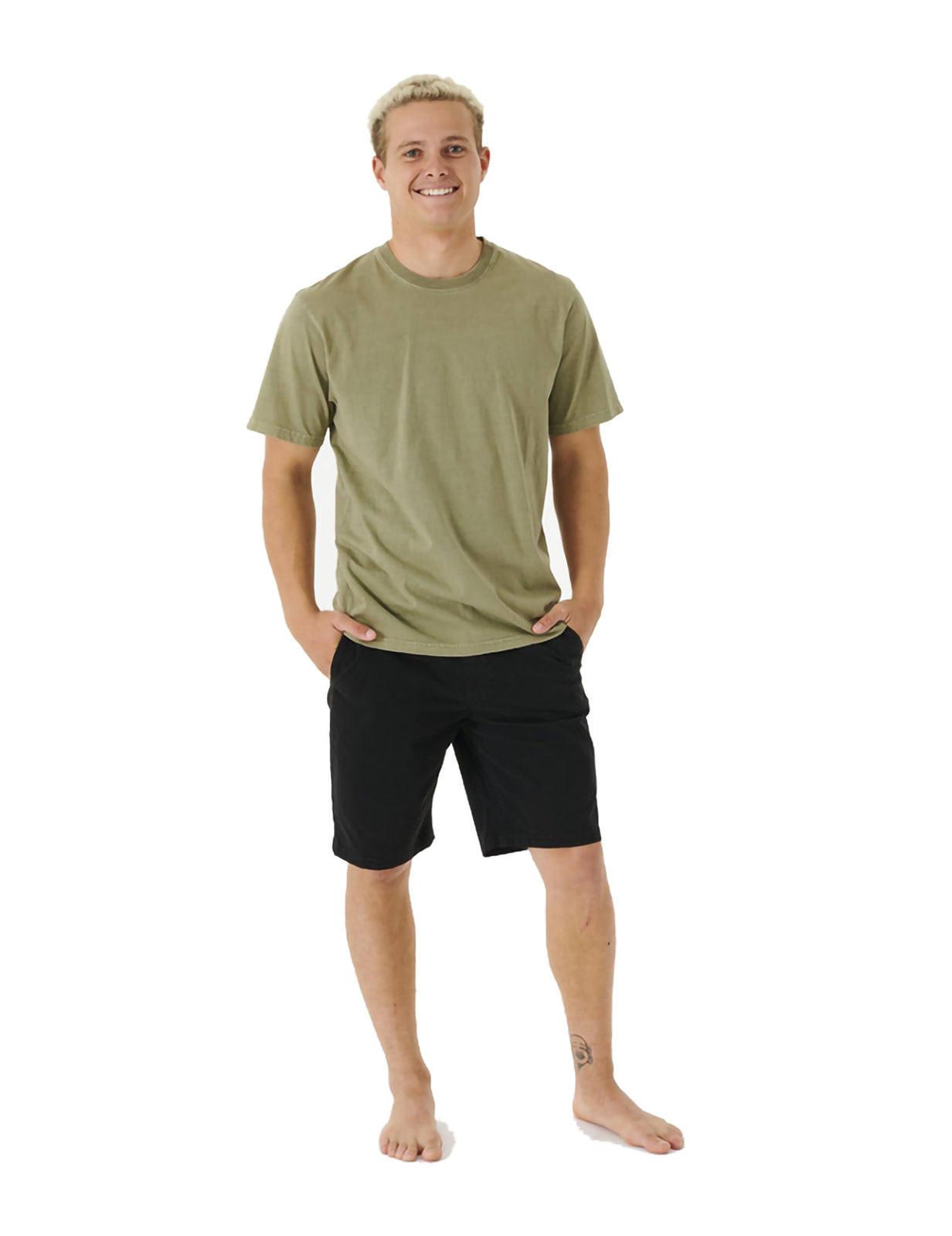 Rip Curl Travellers Chino Shorts in Black