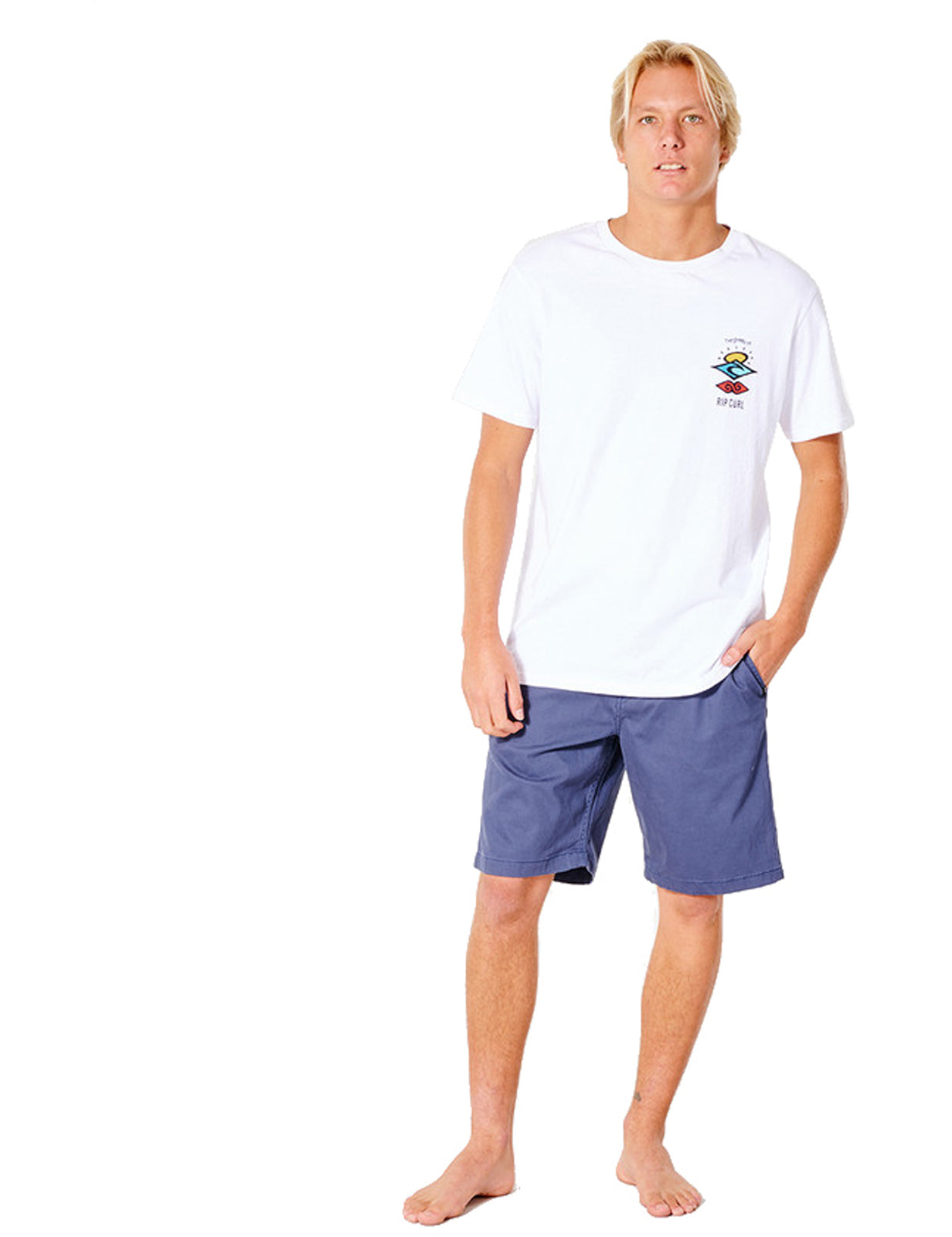 Rip Curl – Travellers – Chino-Shorts in verwaschenem Marineblau