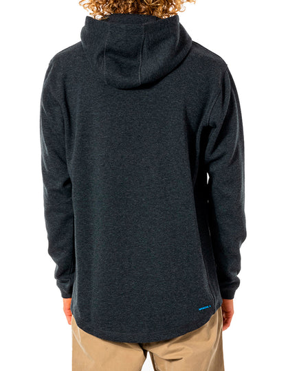 Rip Curl Vaporcool Pullover Hoody in Black Marled