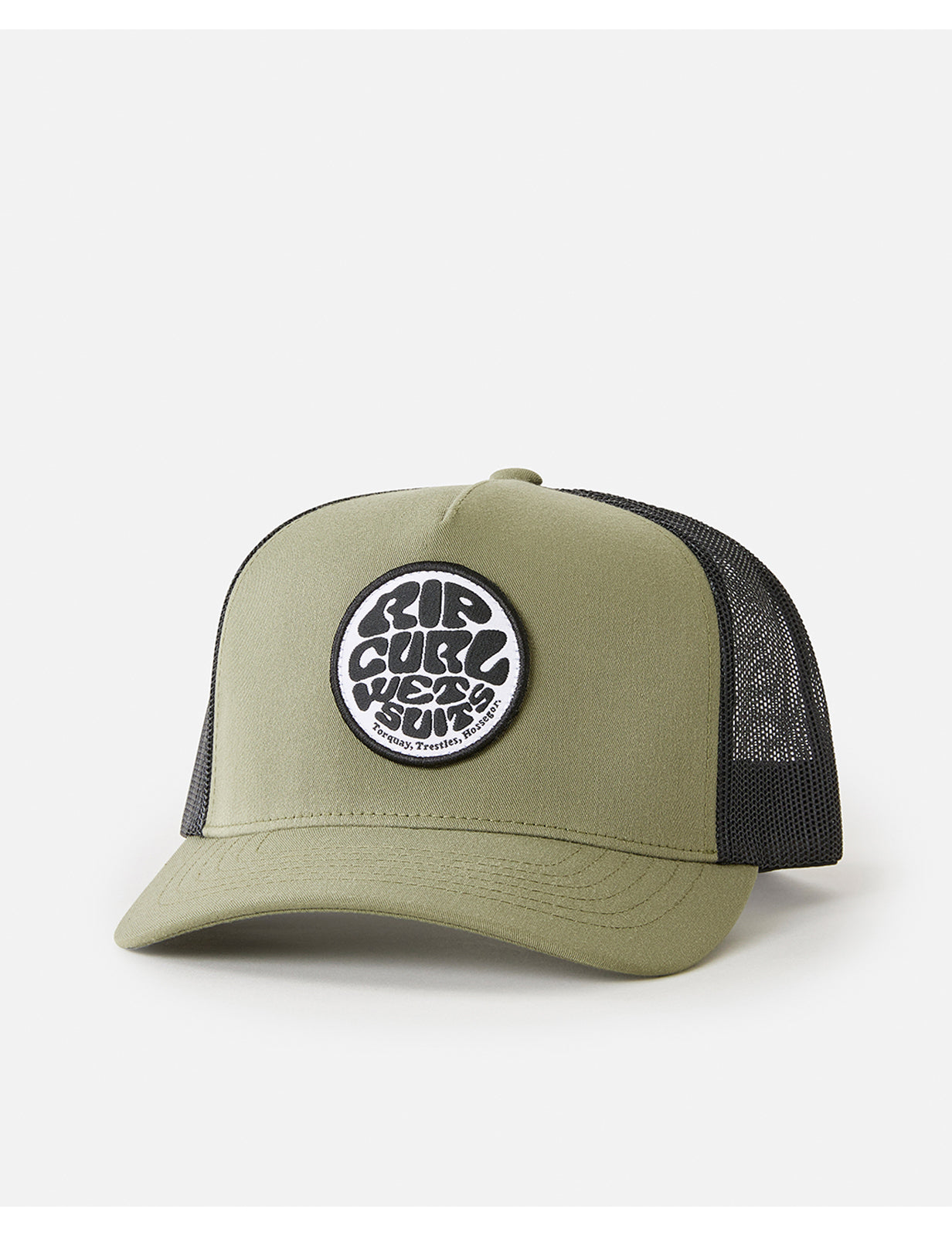 Rip Curl Wetsuit Icon Curved Peak Cap in Olive