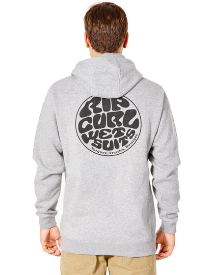 Rip Curl Wetsuit Icon Hood Pullover Hoody in Grey Marle