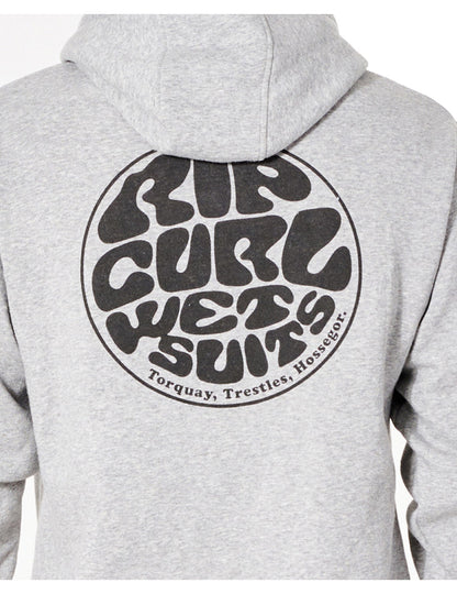 Rip Curl Wetsuit Icon Hood Pullover Hoody in Grey Marle