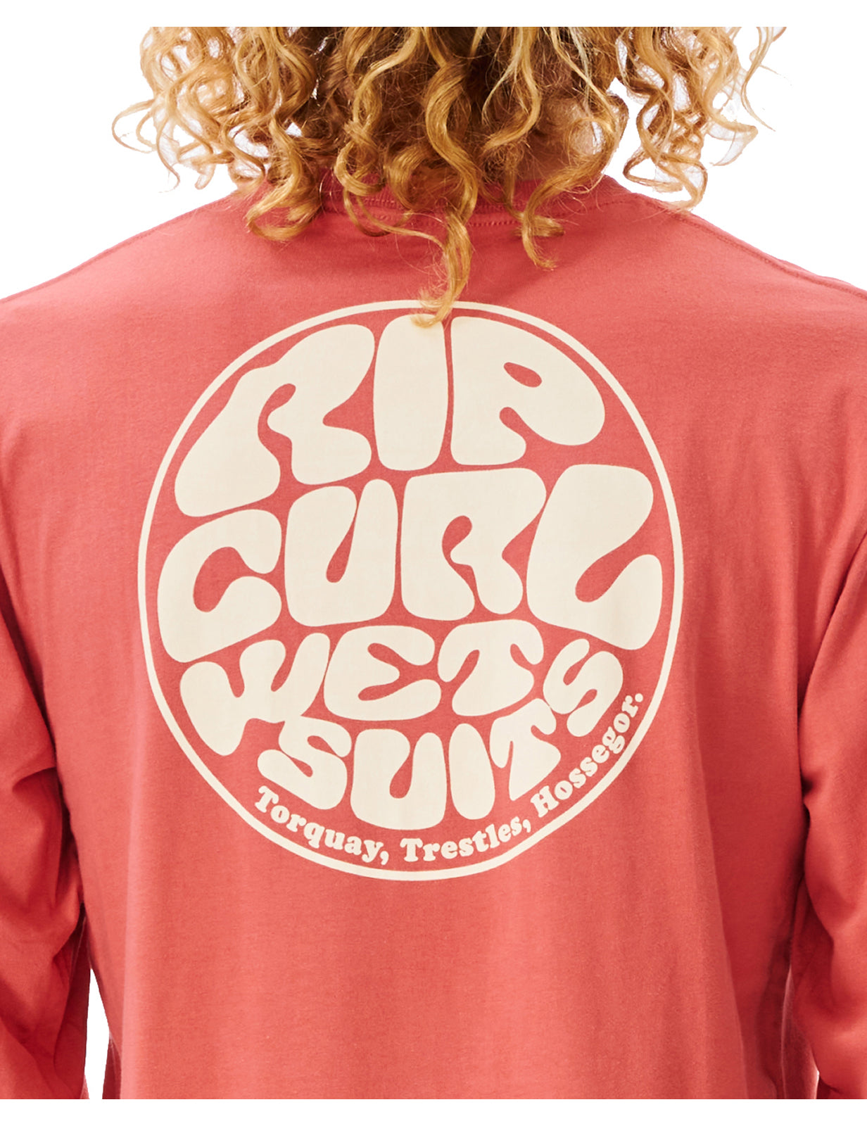 Rip Curl Wetsuit Icon Long Sleeve T-Shirt in Dusty Mushroom