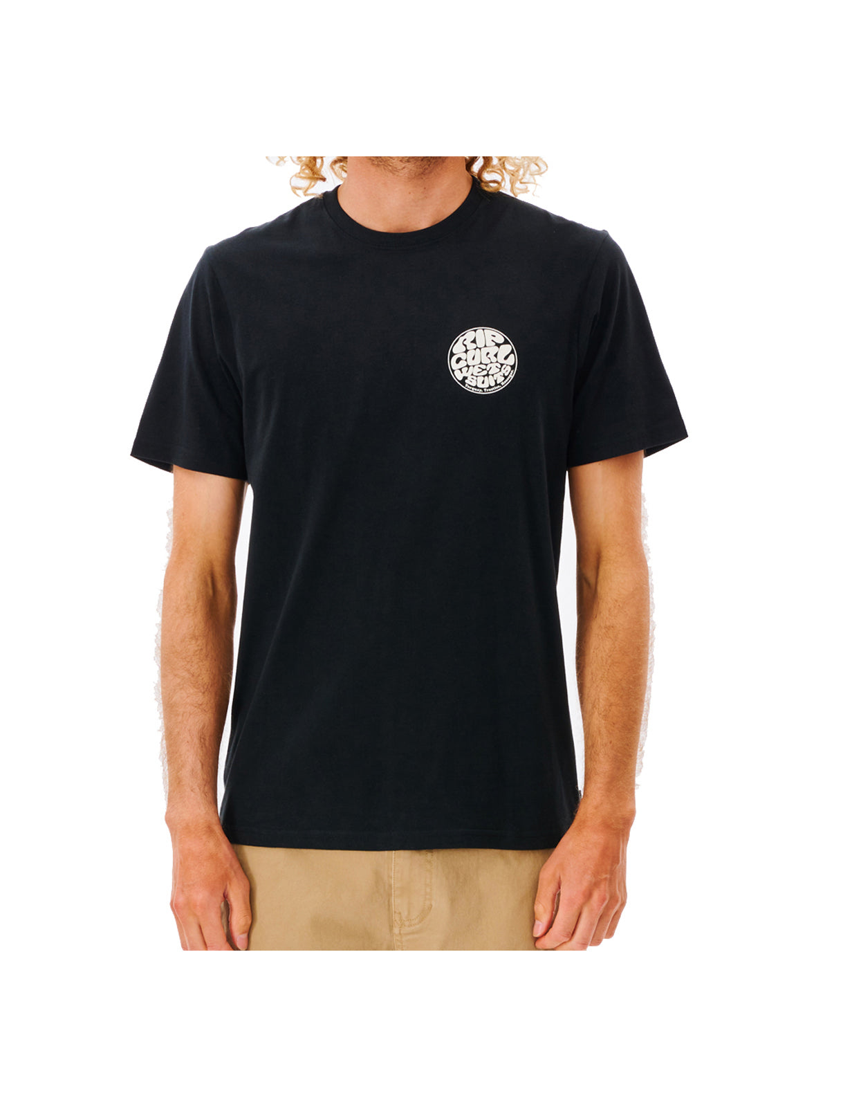 Rip Curl Wetsuit Icon Short Sleeve T-Shirt in Black