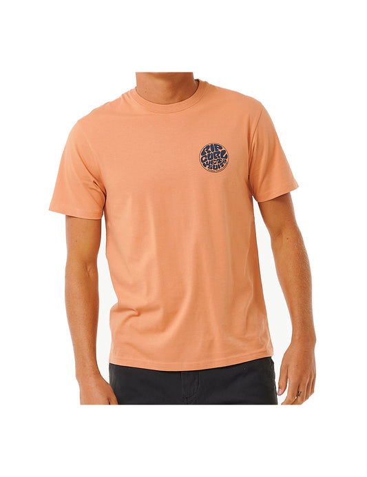 Rip Curl Wetsuit Icon Short Sleeve T-Shirt in Clay