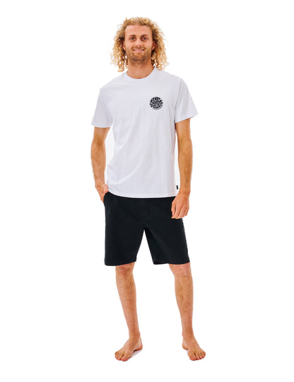 T-shirt à manches courtes Rip Curl Wetsuit Icon en blanc