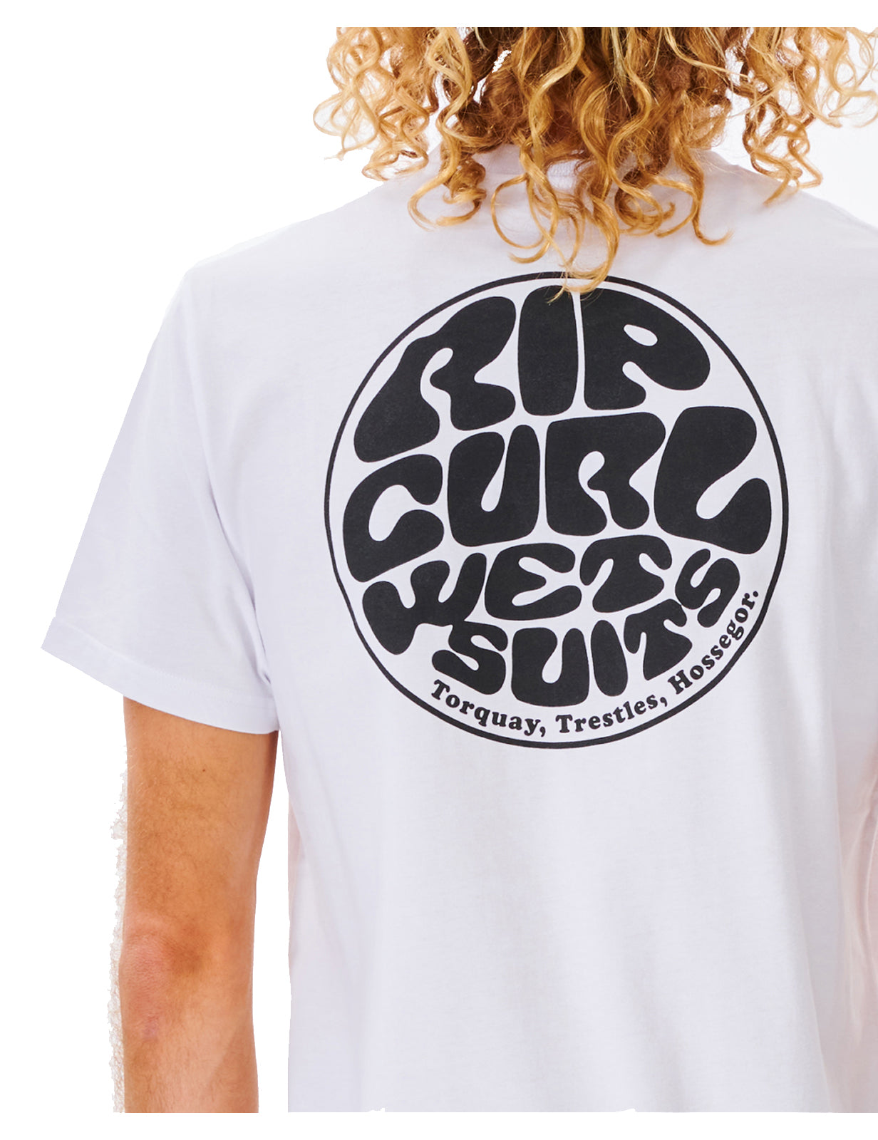 T-shirt à manches courtes Rip Curl Wetsuit Icon en blanc