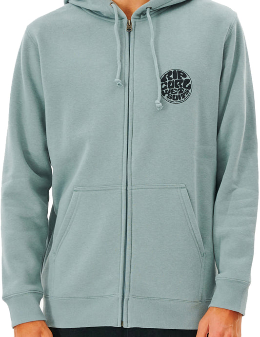 Rip Curl Wetsuit Icon Zipped Hoody in Mineral Blue