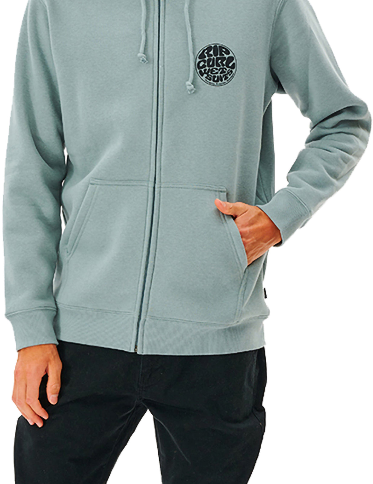 Rip Curl Wetsuit Icon Zipped Hoody in Mineral Blue