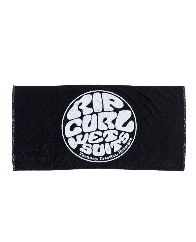 Rip Curl Wetty Icon Beach Towel in Black