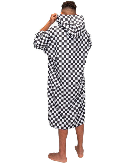 Slowtide Dekker Changing Robe in Checker