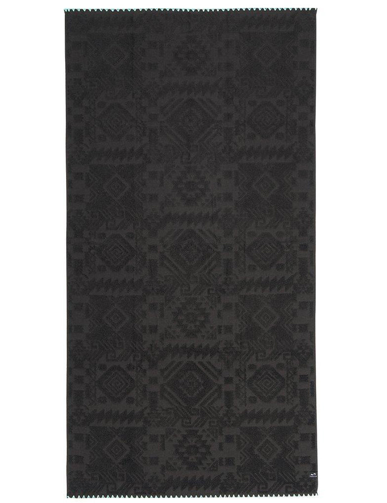 Slowtide Greyson Beach Towel in Black