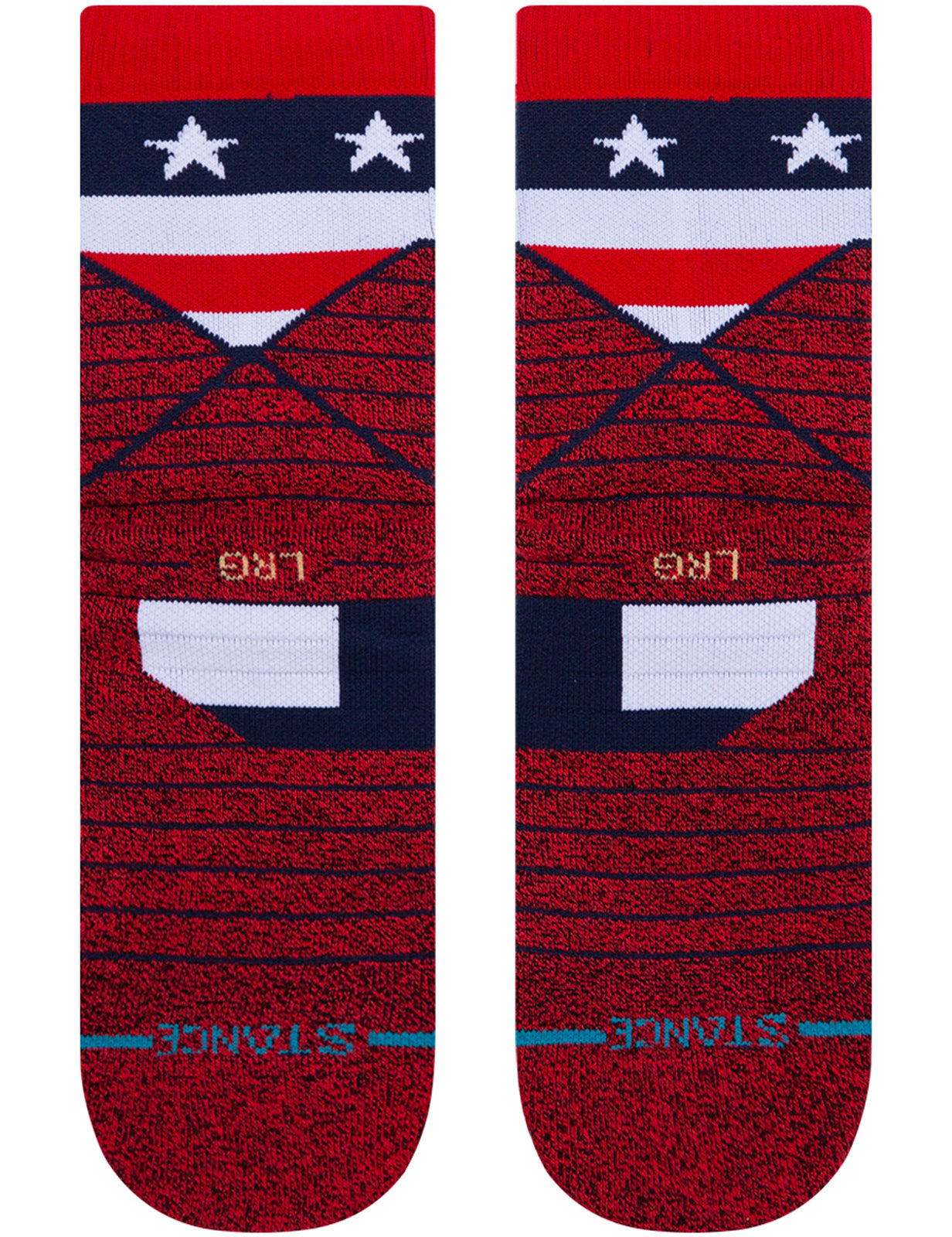 Stance American Qtr Ankle Socks in Red