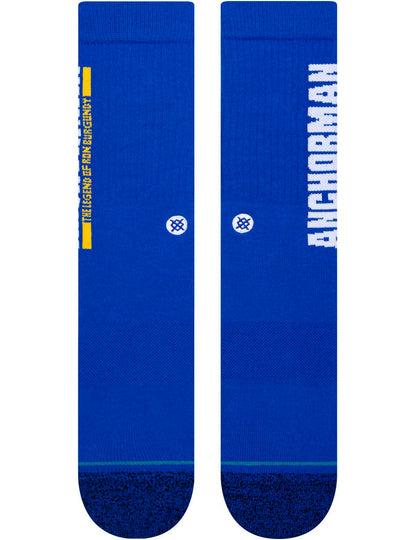 Stance The Legend Anchorman Crew Socks in Blue