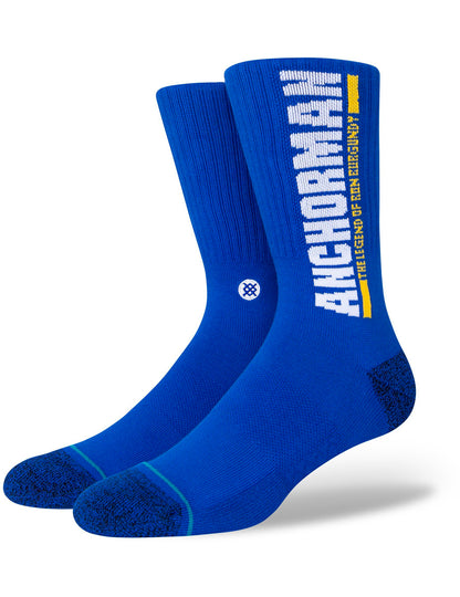 Stance The Legend Anchorman Crew Socks in Blue