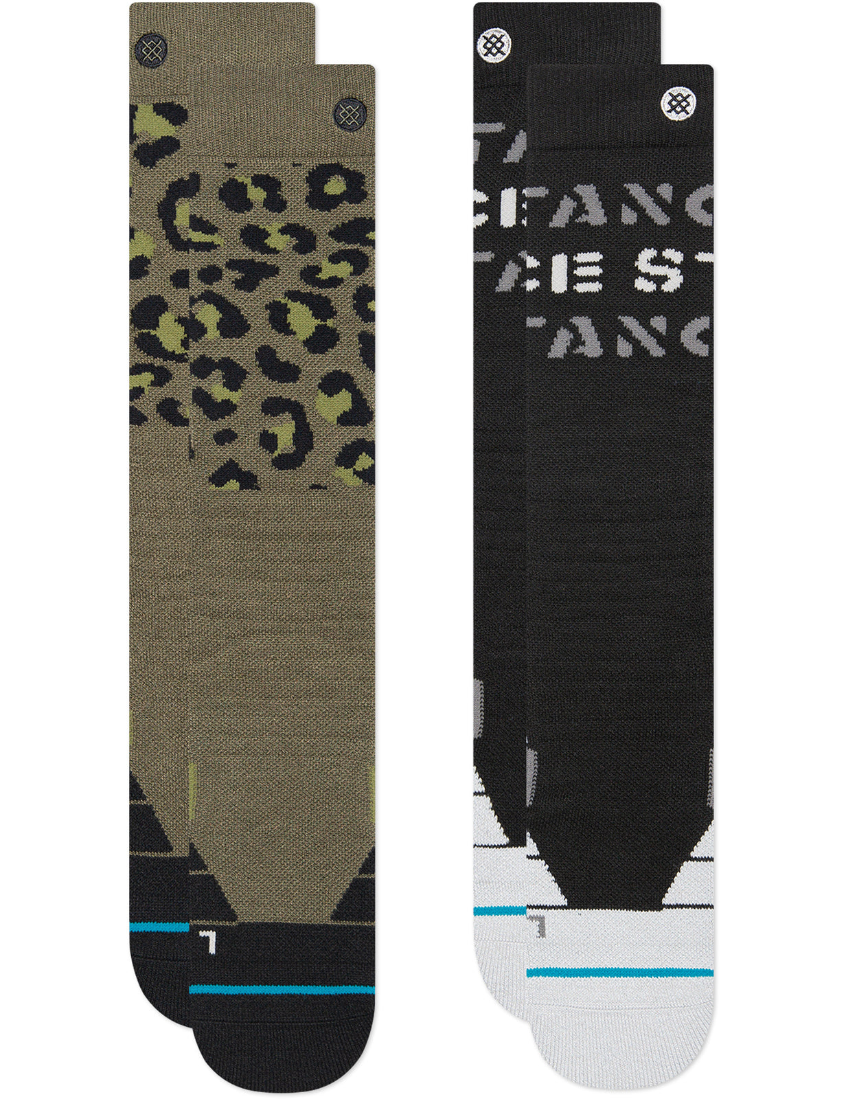 Stance „Barracks“ Schneesocken in Schwarz im 2er-Pack