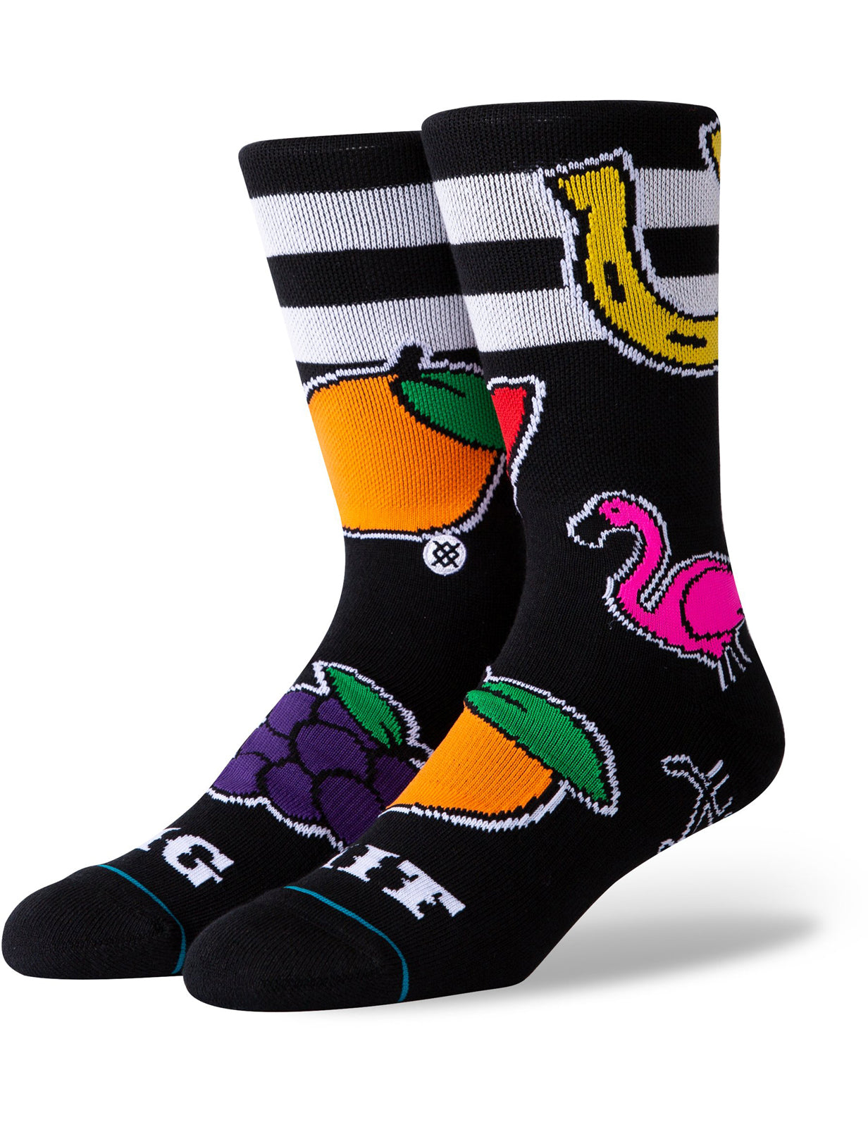 Stance Big Hit Crew Socks in Black