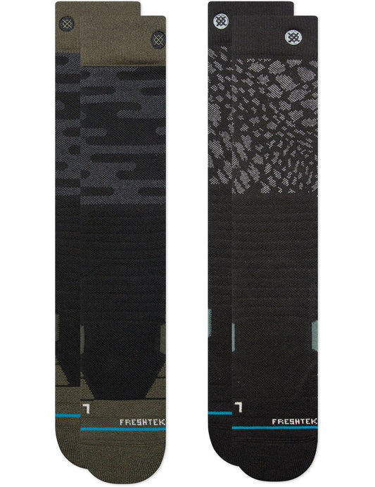 Stance Black Diamond 2 Pack Snow Socks in Black