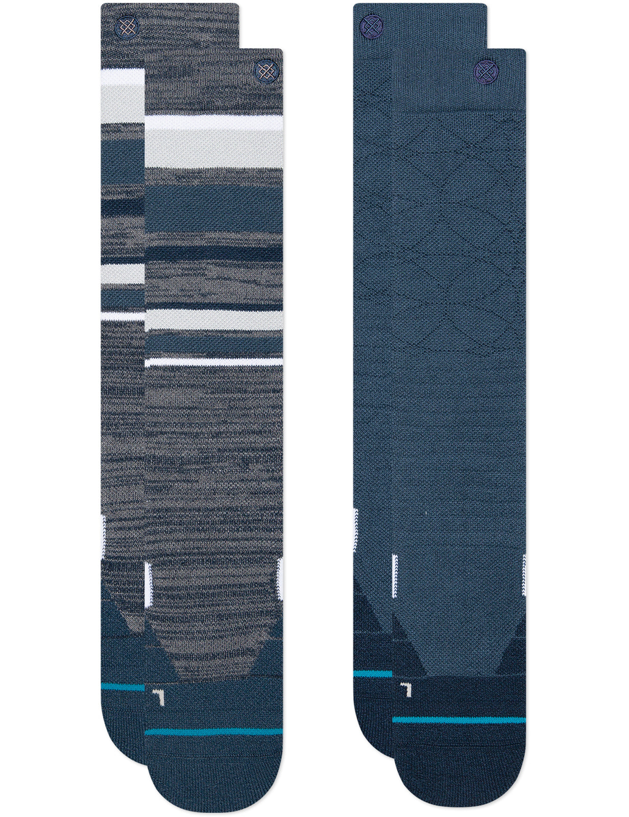 Stance „Bobbin“ Schneesocken in Marineblau, 2er-Pack