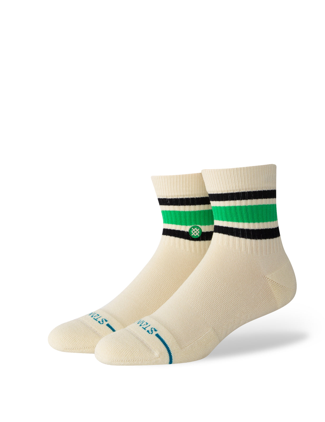 Stance Boyd Quarter Crew Socks in Green