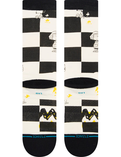 Chaussettes à carreaux Stance Crew en noir